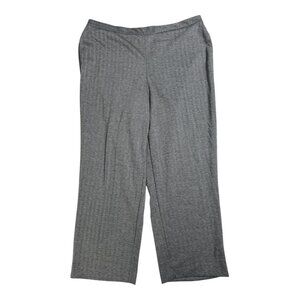 Alfred Dunner Classic Fit Pants | Petite Large | Empire State Herringbone | NWT